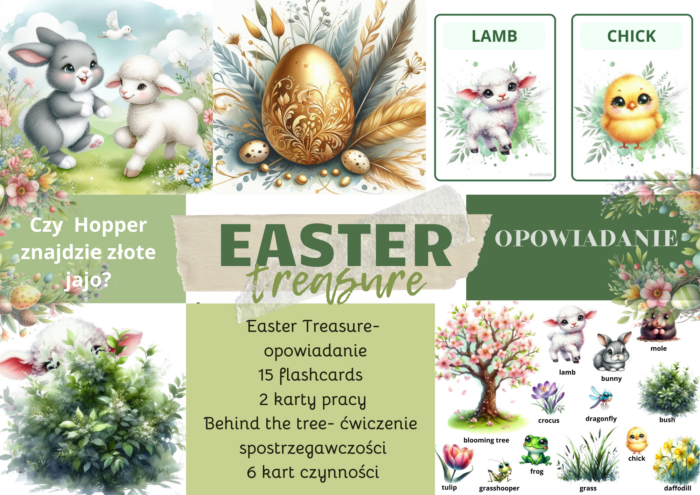 Easter Treasure- story+flashcards