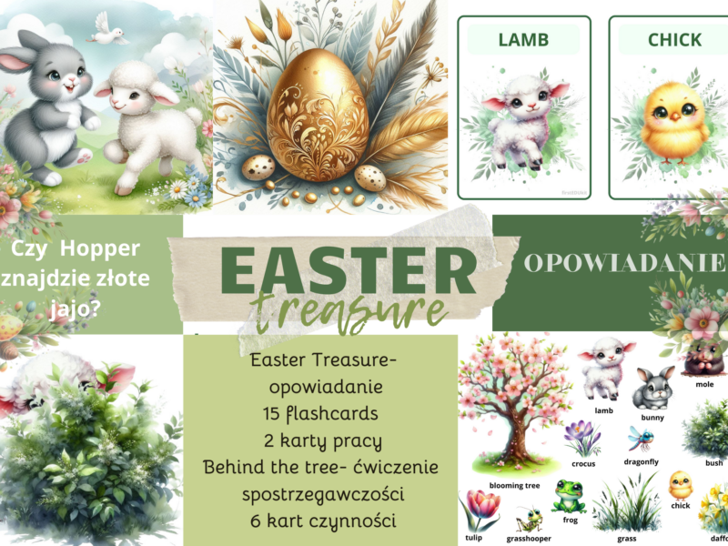 Easter Treasure- story+flashcards