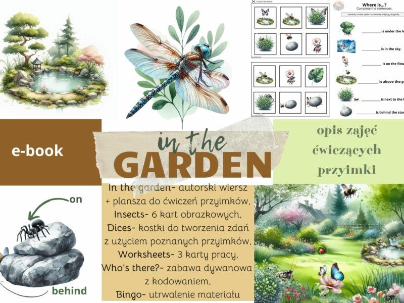 In the GARDEN- prepositions