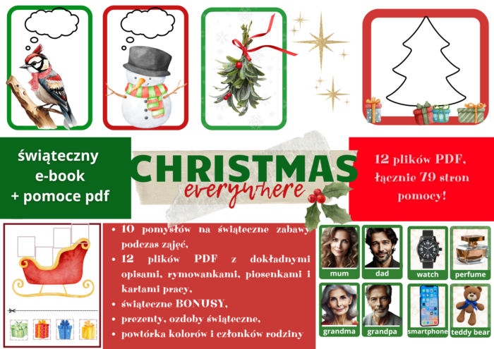 CHRISTMAS EVERYWHERE- świąteczny e-book+ pomoce